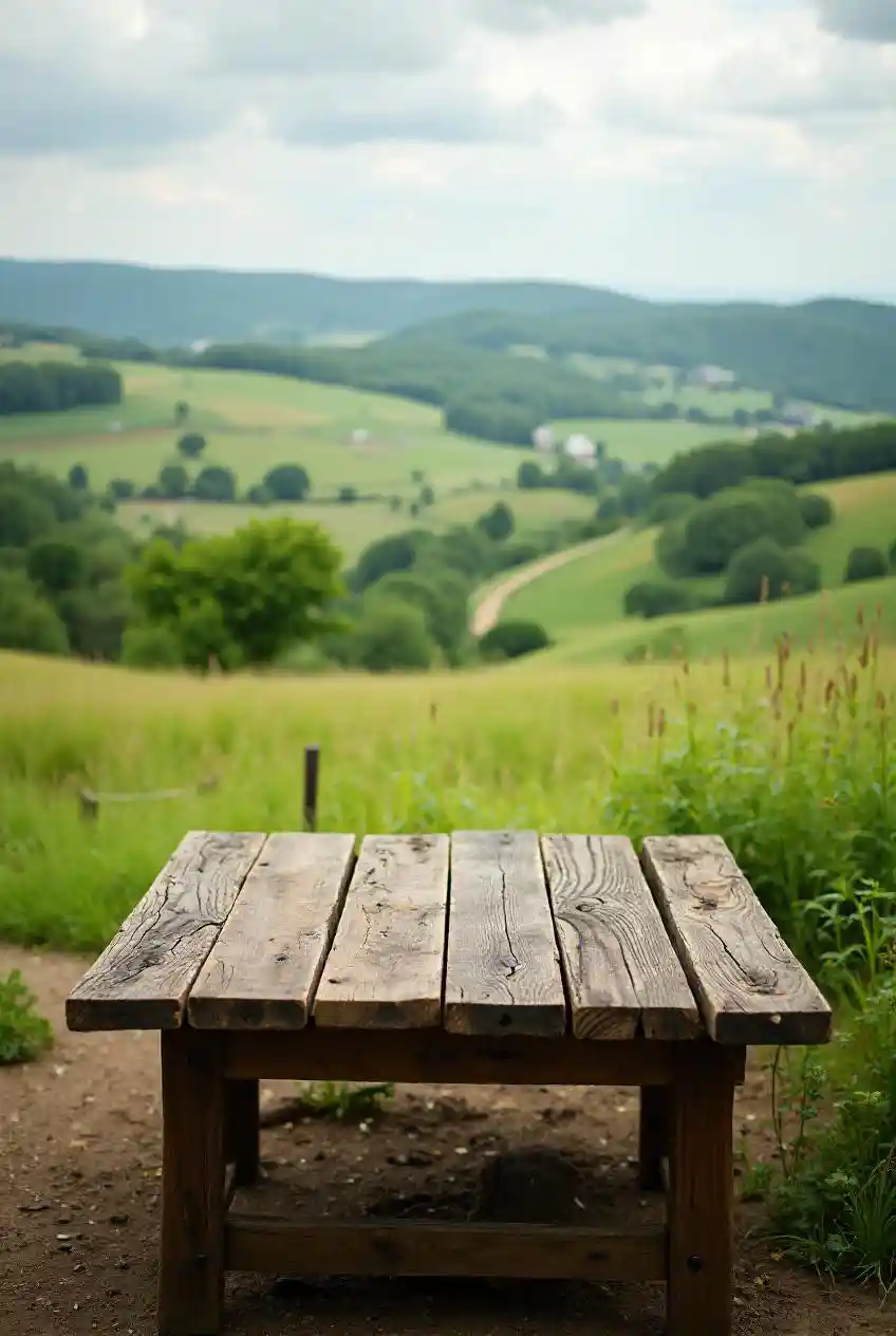 Rustikale Tabellenansicht