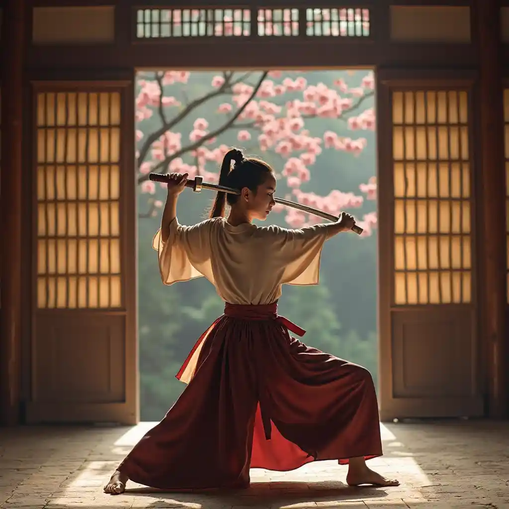 Ninja Hekalu Upanga Dance