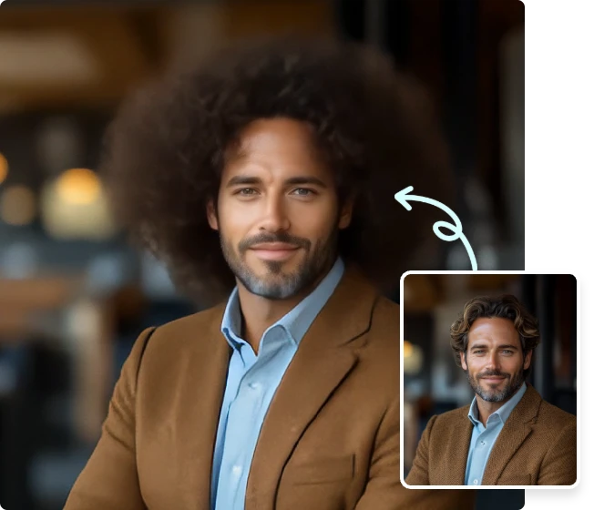 Instant Curly Hairstyle Transformation