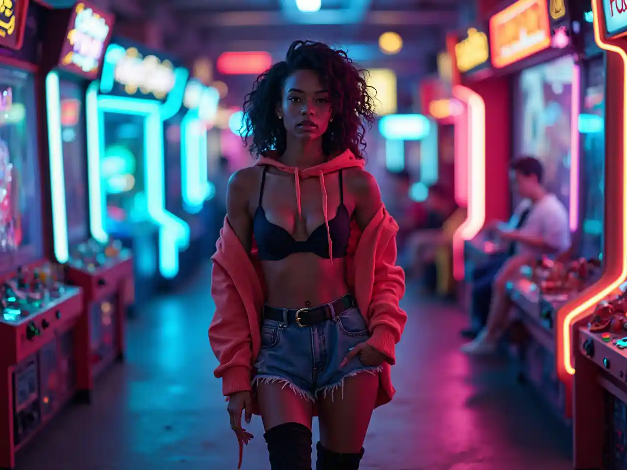 Neon Arcade Rebel Glow