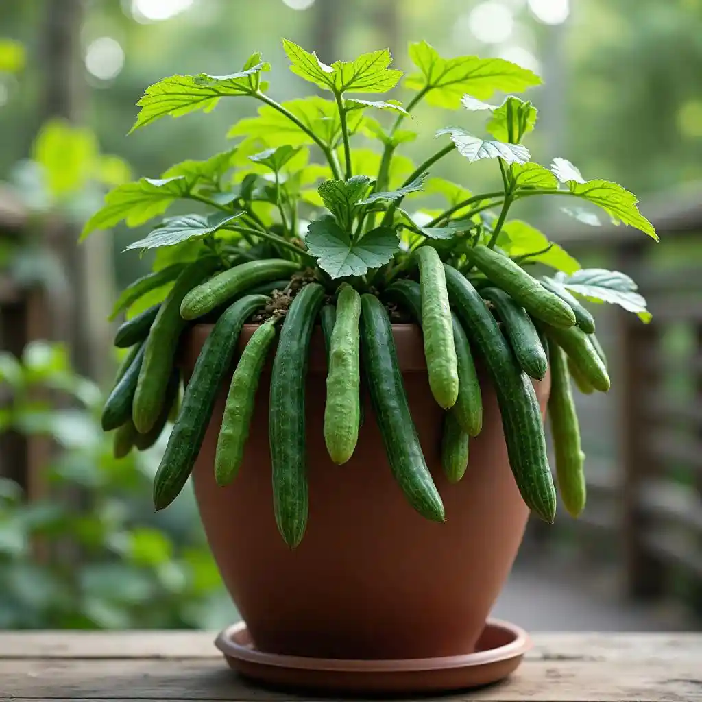 Cucumber Veranda Pot