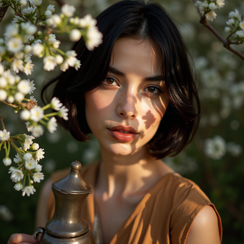 Солнечный портрет иранской женщины