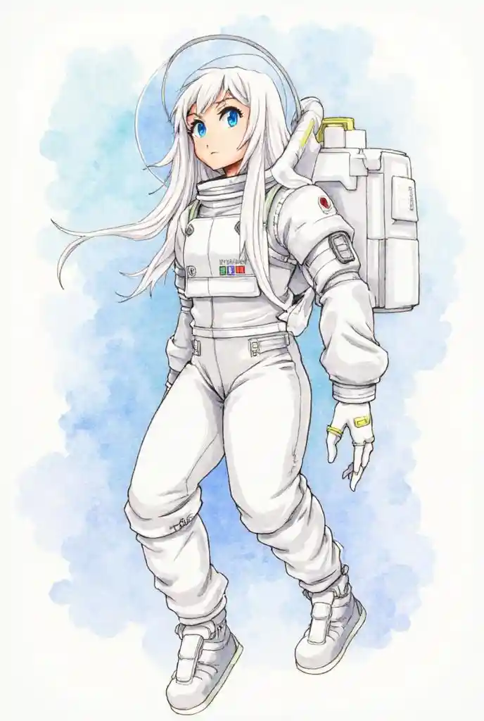 Девушка в космическом костюме