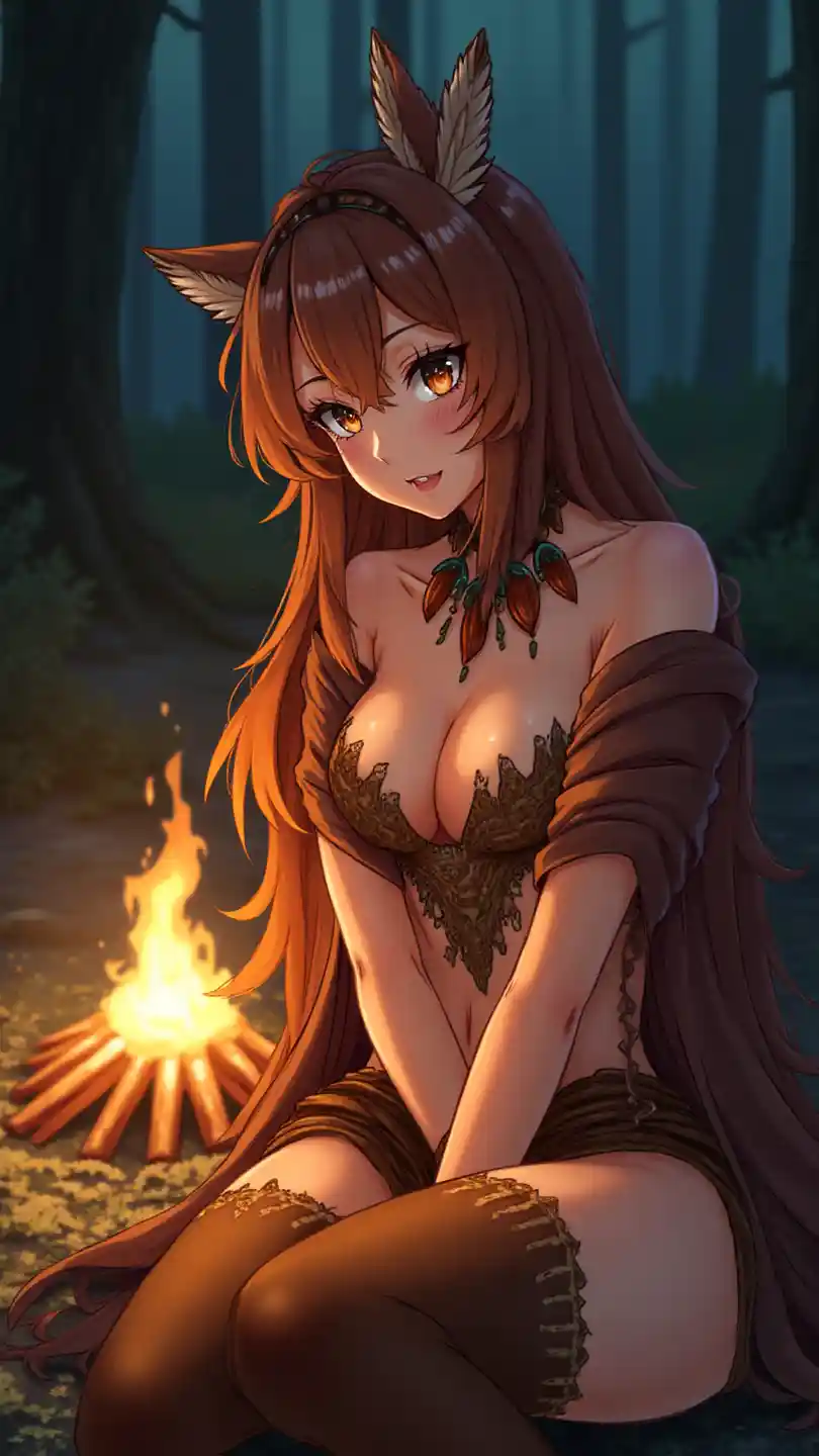Anime Campfire Portrait