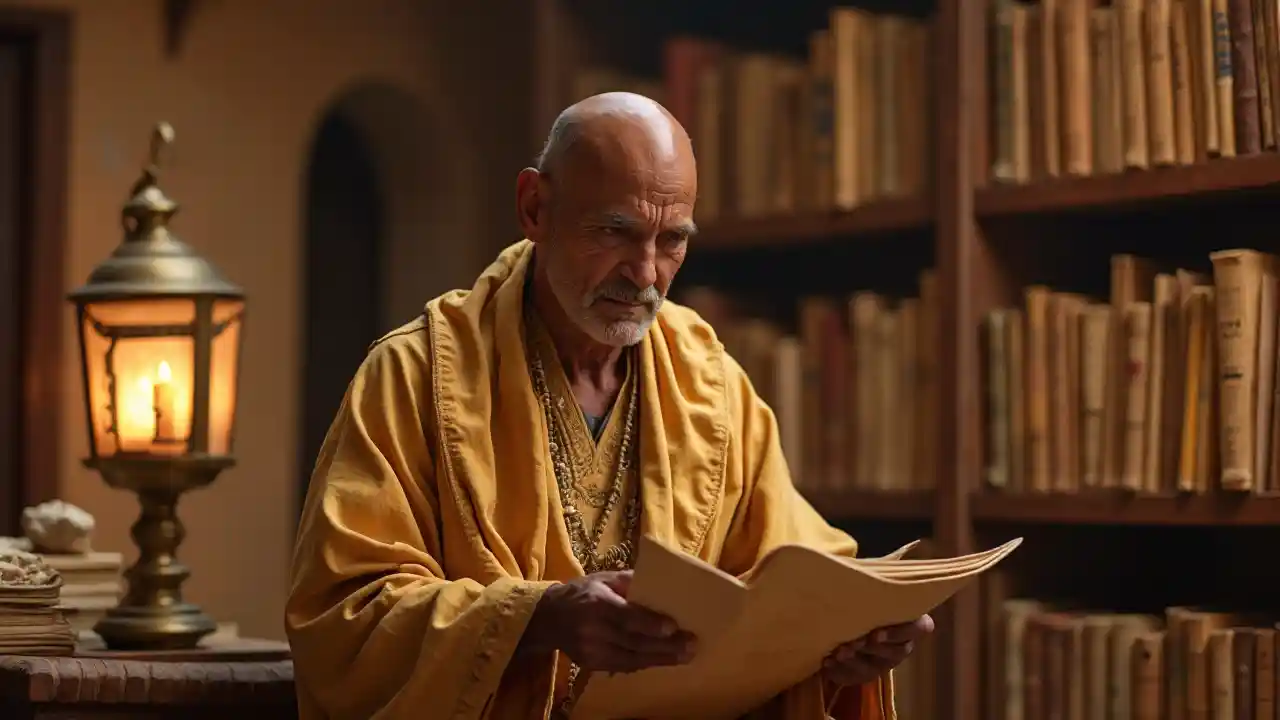 Biblioteca del desierto Ancient Scroll Elder