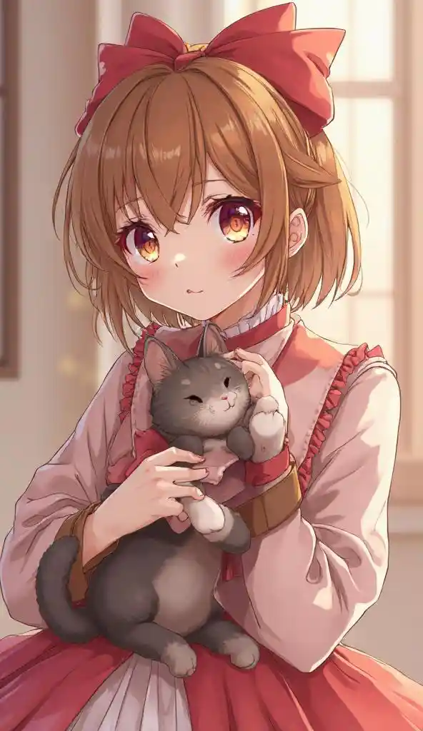 Sakura Cat Art