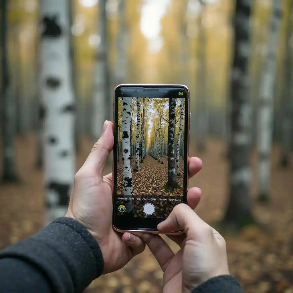 Smartphone Forest Photo