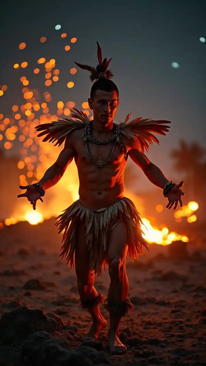 آتش فشاں قبائلی رقص