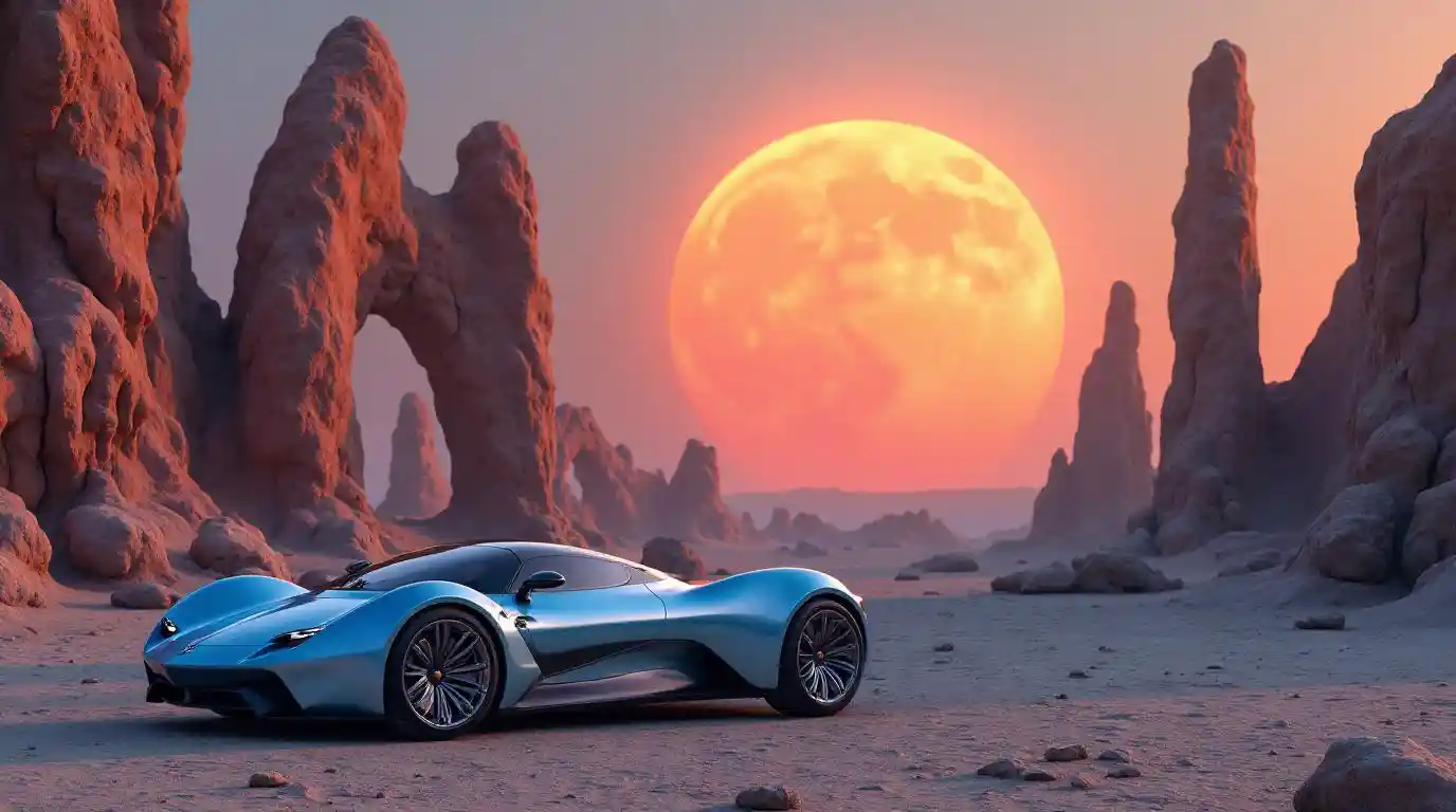 Surreal Futuristic Scene