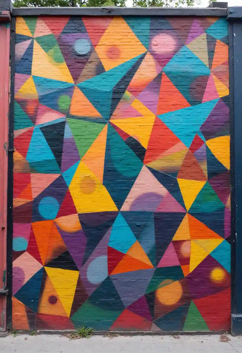 Sanaa ya Ukuta wa Jiometri