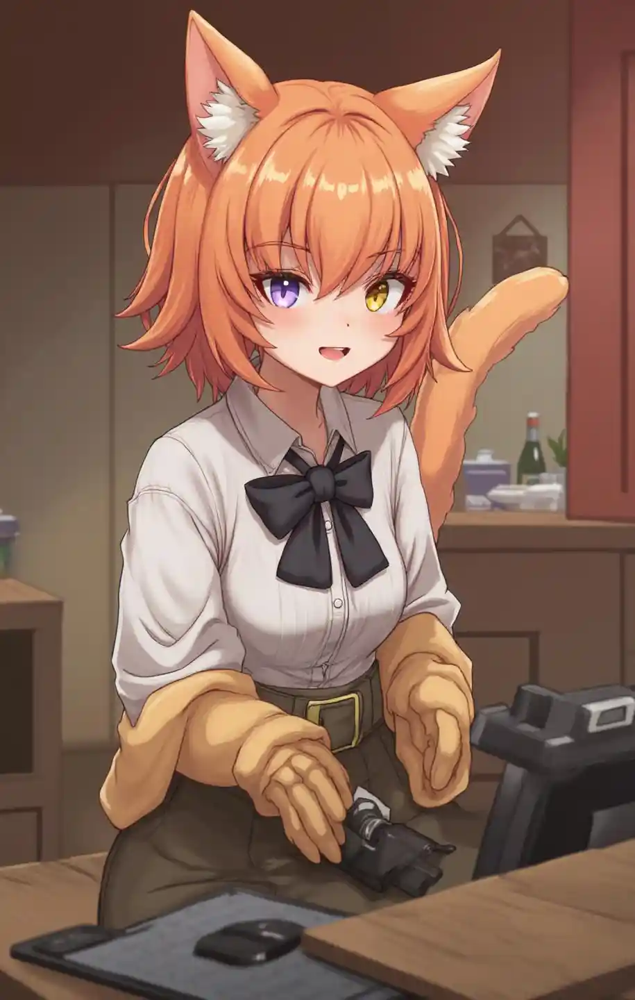 बिल्ली रिसेप्शनिस्ट