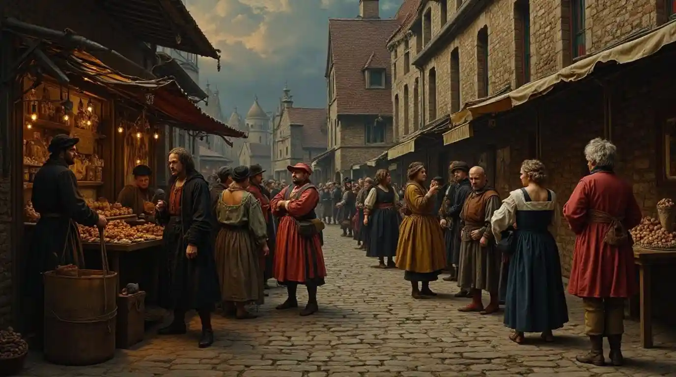 중세 시장 회화