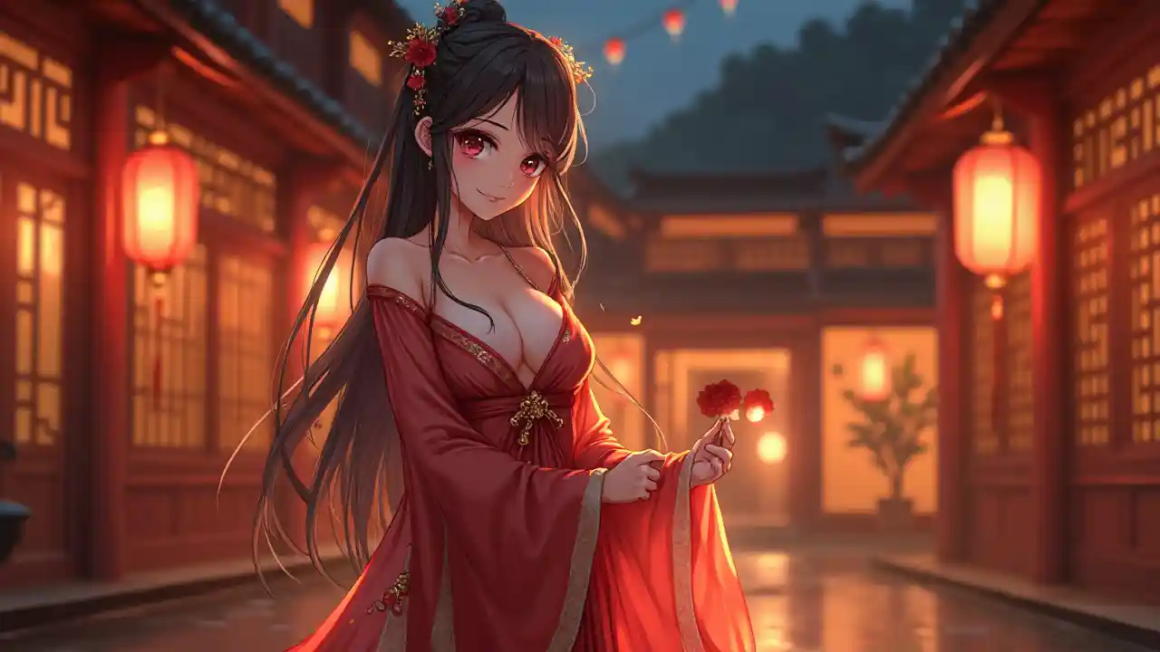 Anime Girl Hanfu Glow