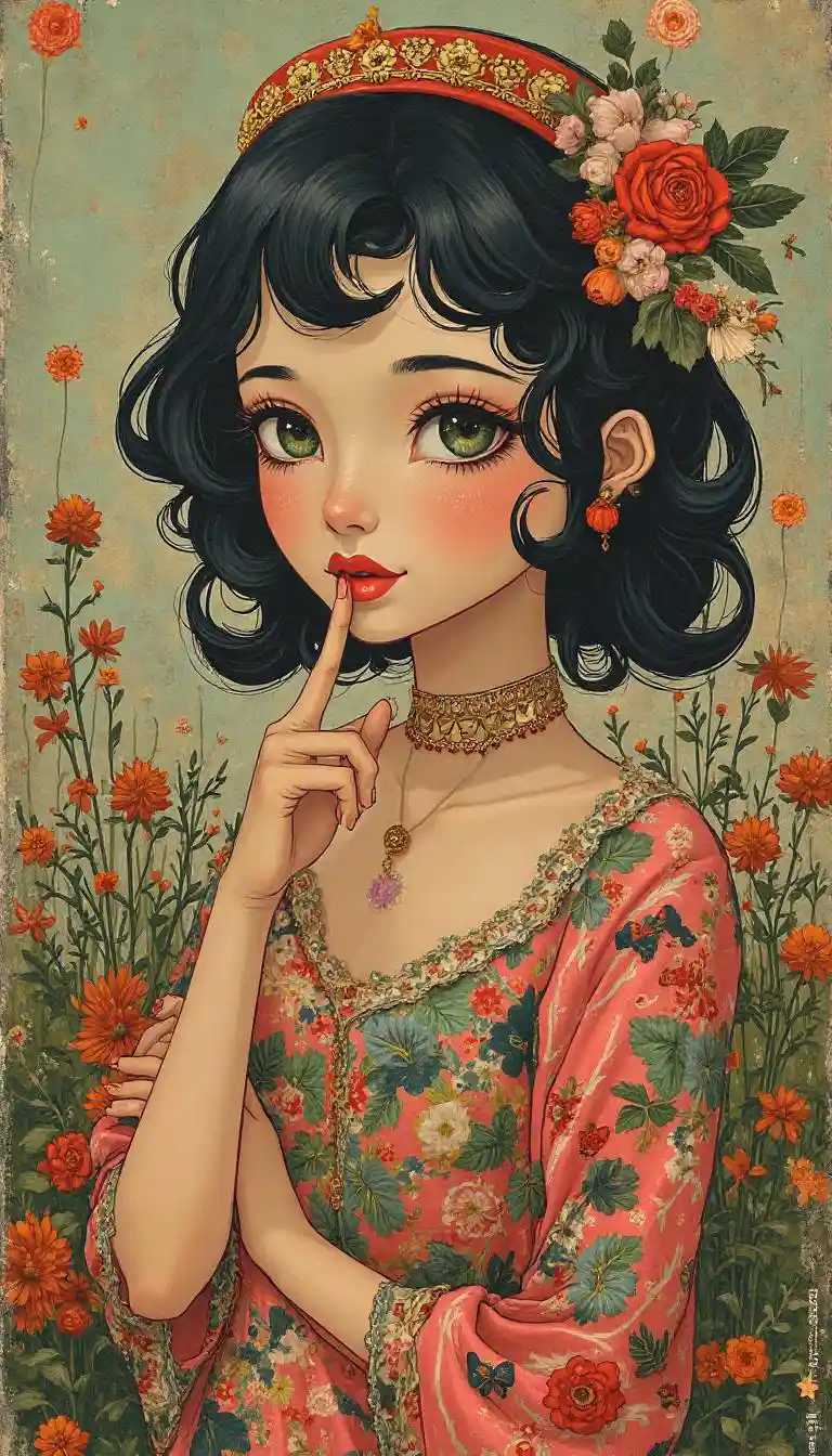 ਰੀਟਰੋ ਗਰਲ ਕੋਲਾਜ