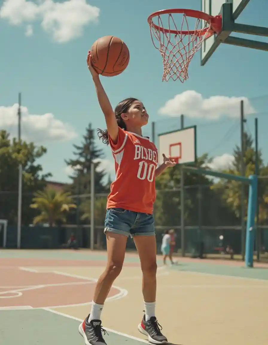Menina de basquete
