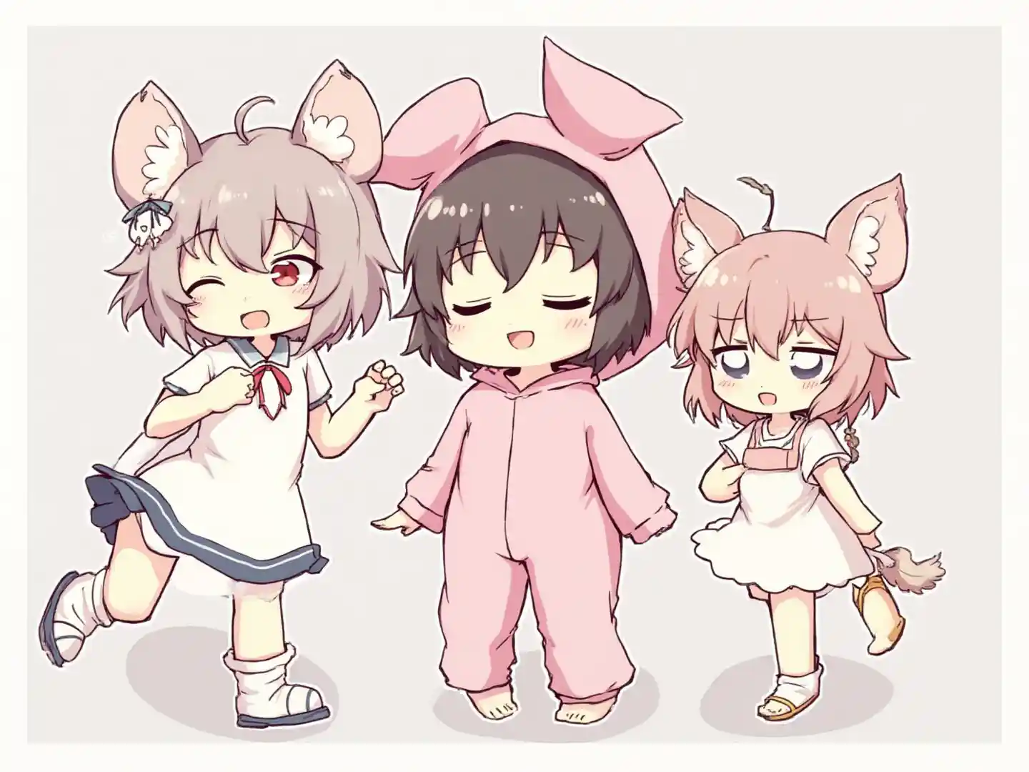 Wasichana Waliovaa Nguo za Nguruwe