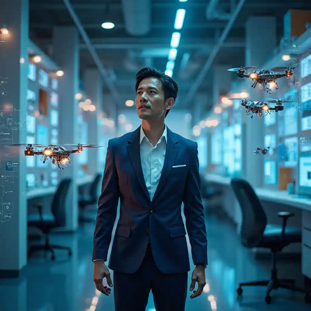 Robotics Lab Kiongozi wa Ubunifu wa Futuristic