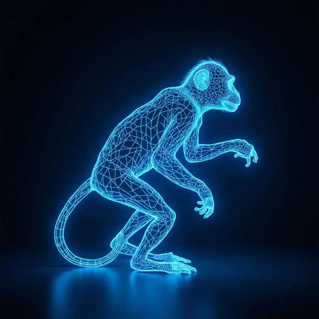 ब्लू माकड वायरफ्रेम