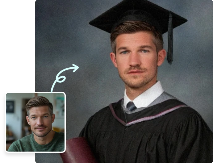 Supports ID Badges, Graduation Photos, and More