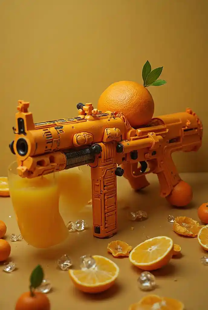 Bunduki za Gatling za Orange