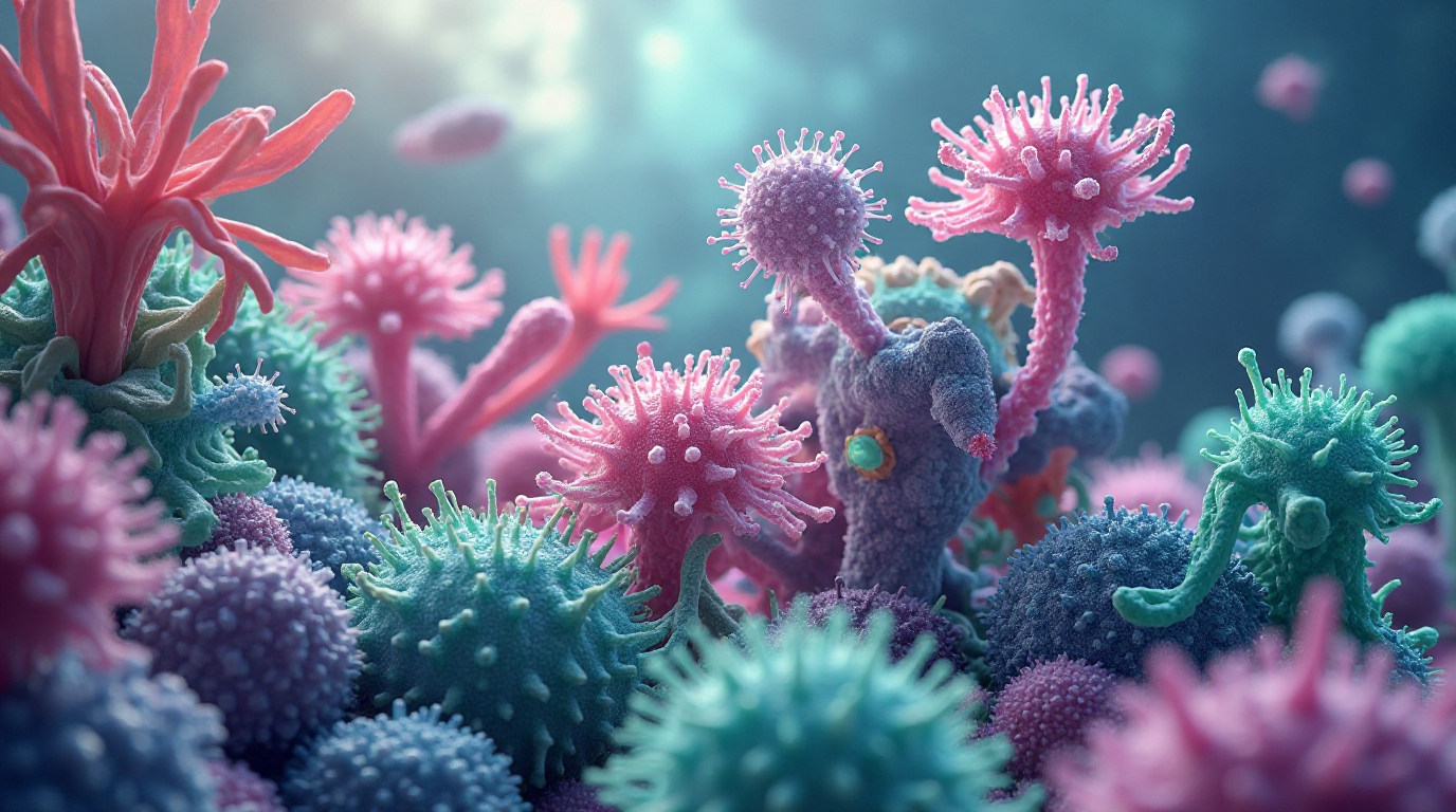 ਗੁਲਾਬੀ ਰੰਗ ਦੇ ਮਾਈਕਰੋ-ਆਰਗੈਨਿਜ਼ਮ