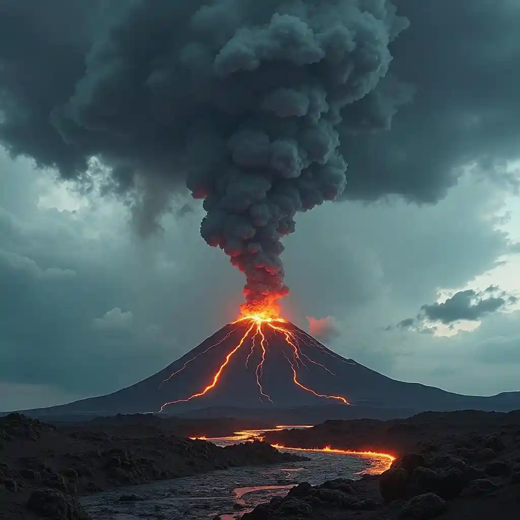 ज्वालामुखी तूफान