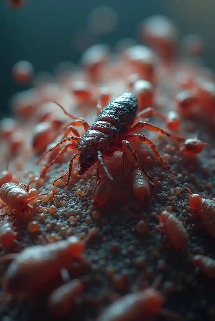 Microscopic Lice View