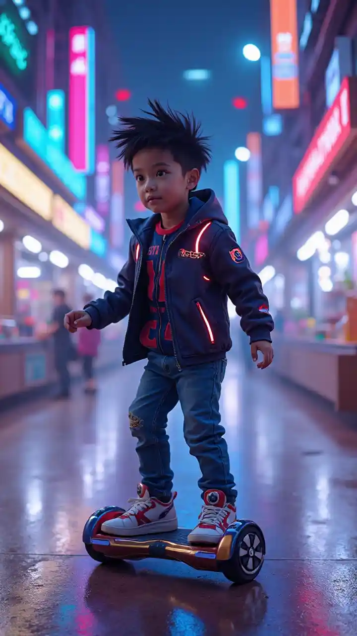 Cyber Hoverboard Boy