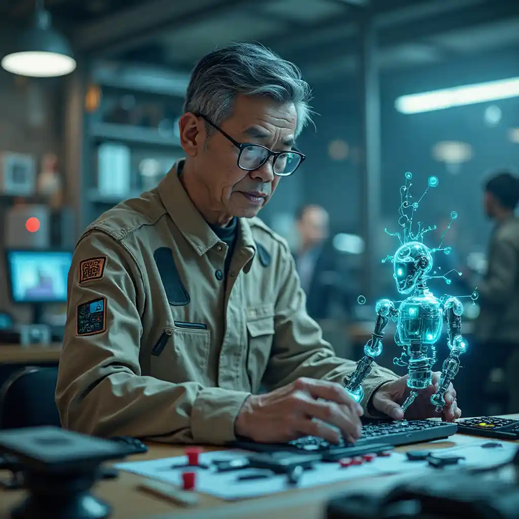 Asili Man Robot Warsha ya Baadaye