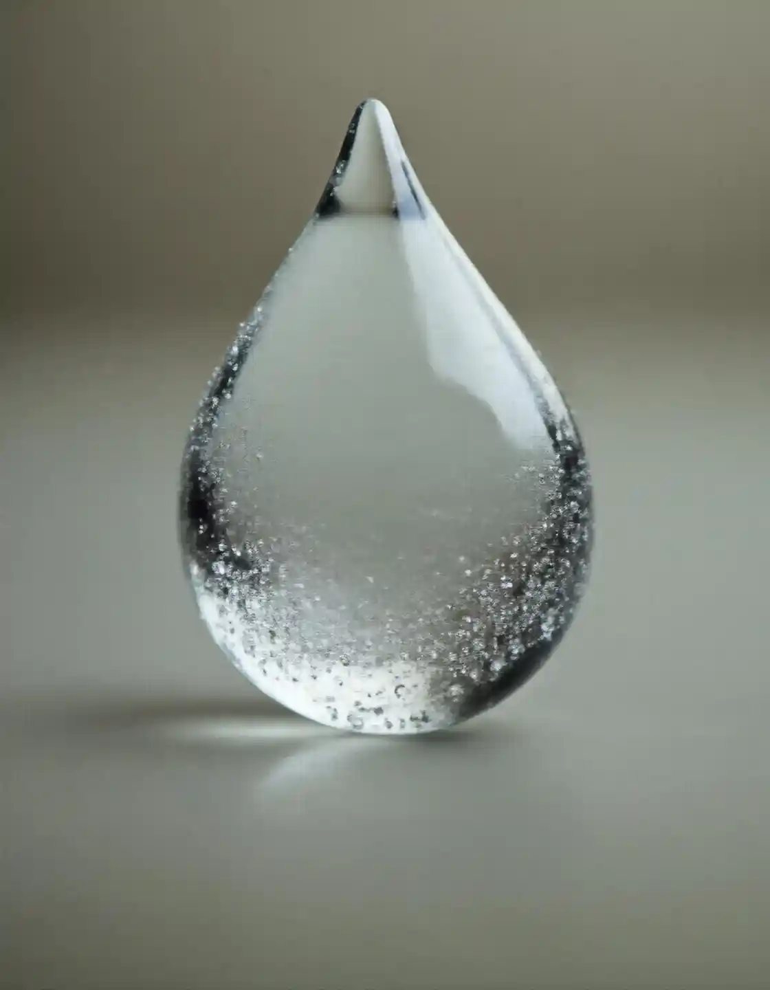 Macro goccia d'acqua