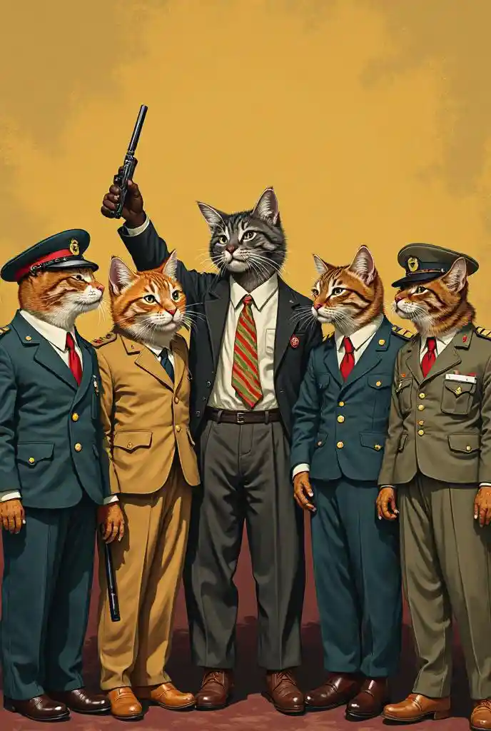 ਰੀਟਰੋ ਕੈਟ ਪੋਸਟਰ