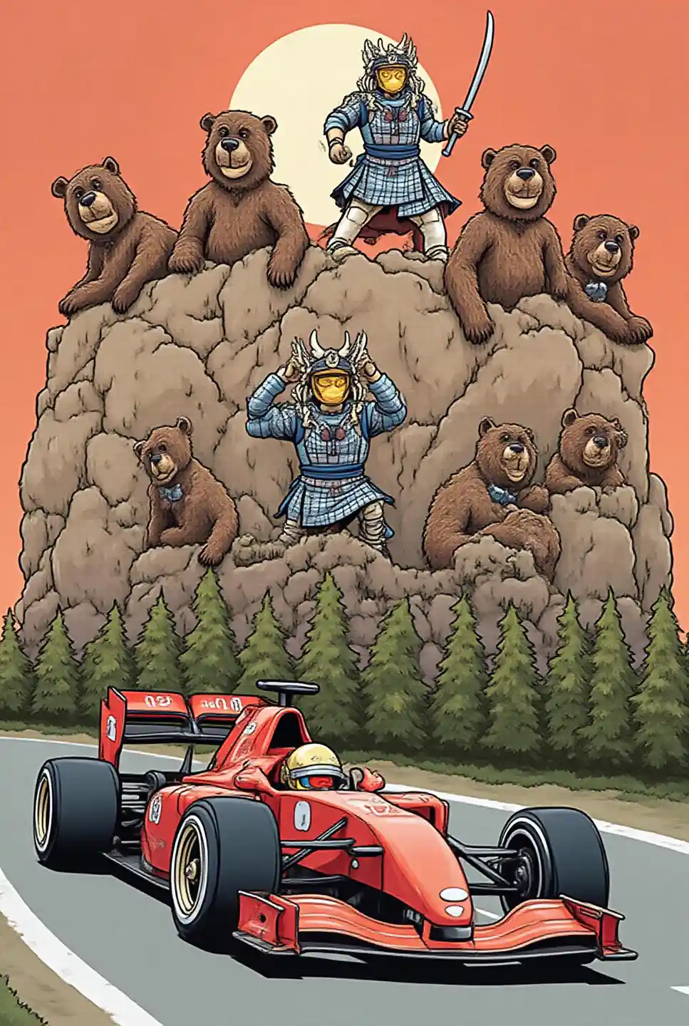 Race Bears Samurais