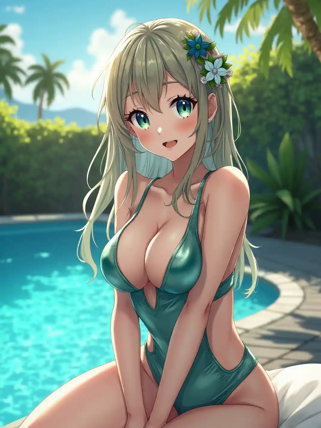 Anime Pool Beauty