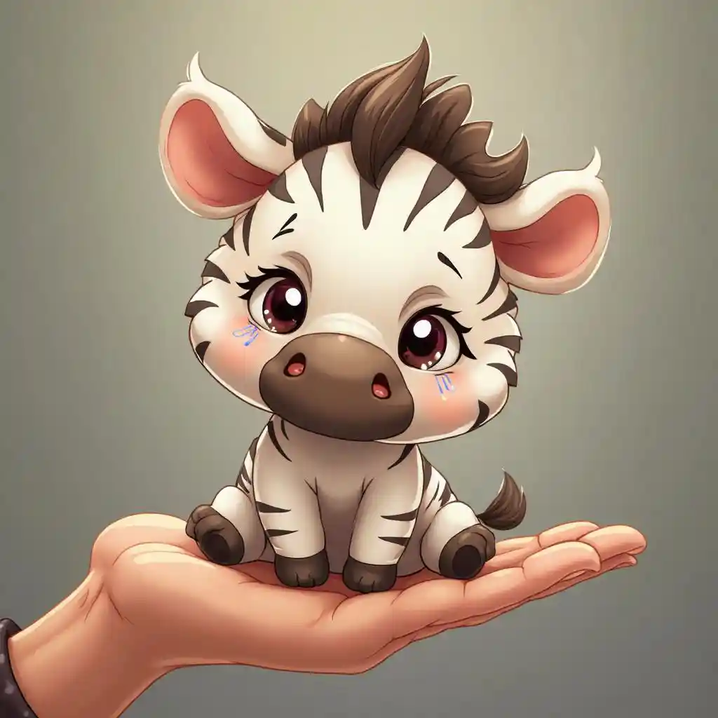Crying Zebra Cartoon
