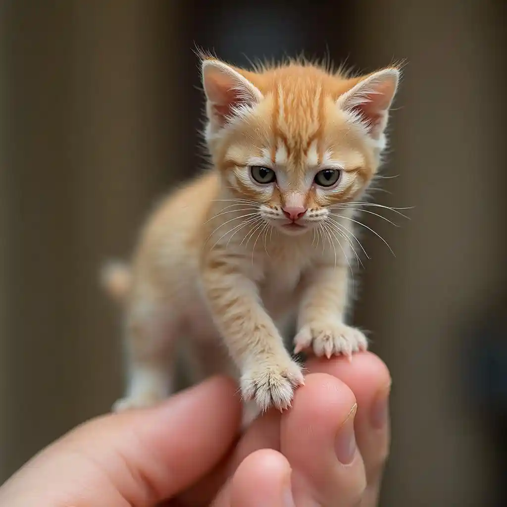 Kitten ya Fingertip