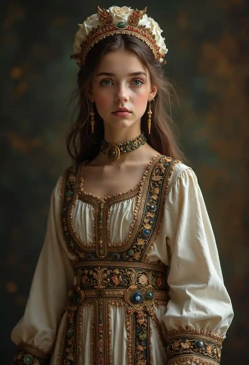 Ornate Dress Girl