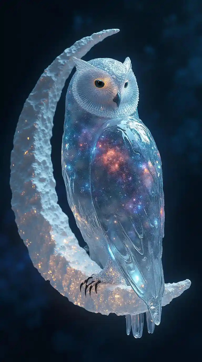 Galaxy Crystal Owl