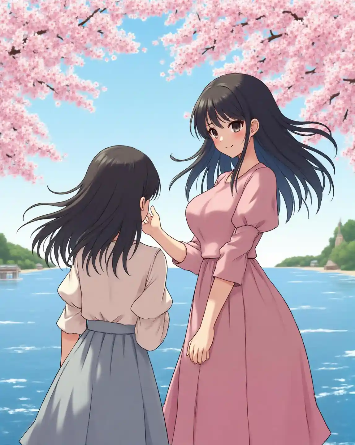 Picha ya Wasichana wa Pwani