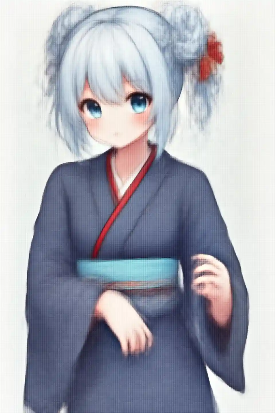 Msichana wa Kimono cha Bluu