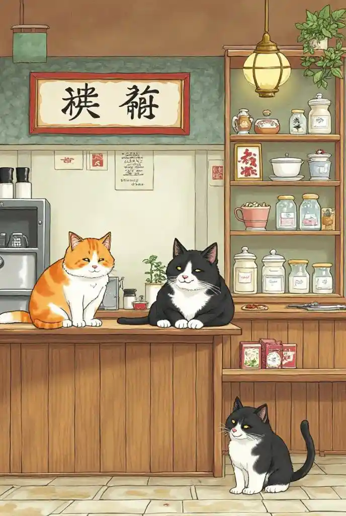 Michoro ya Ukuta ya Paka