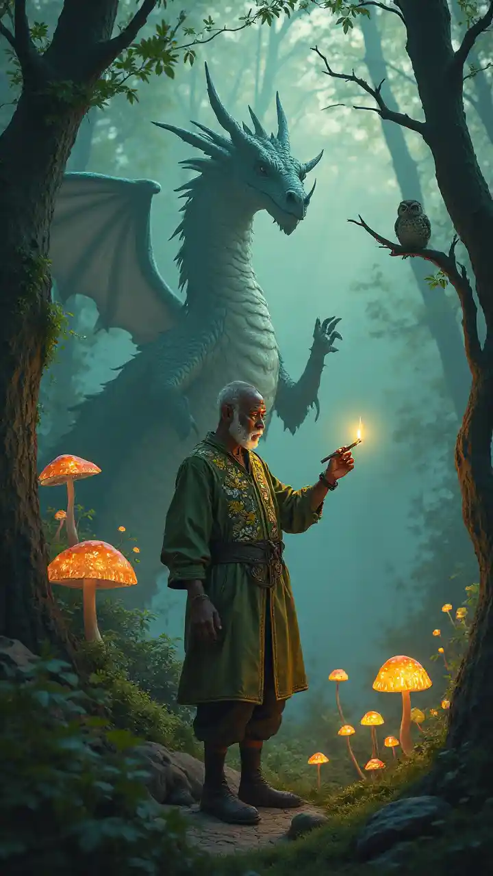 Mchoro wa Joka la Msitu wa Ajabu