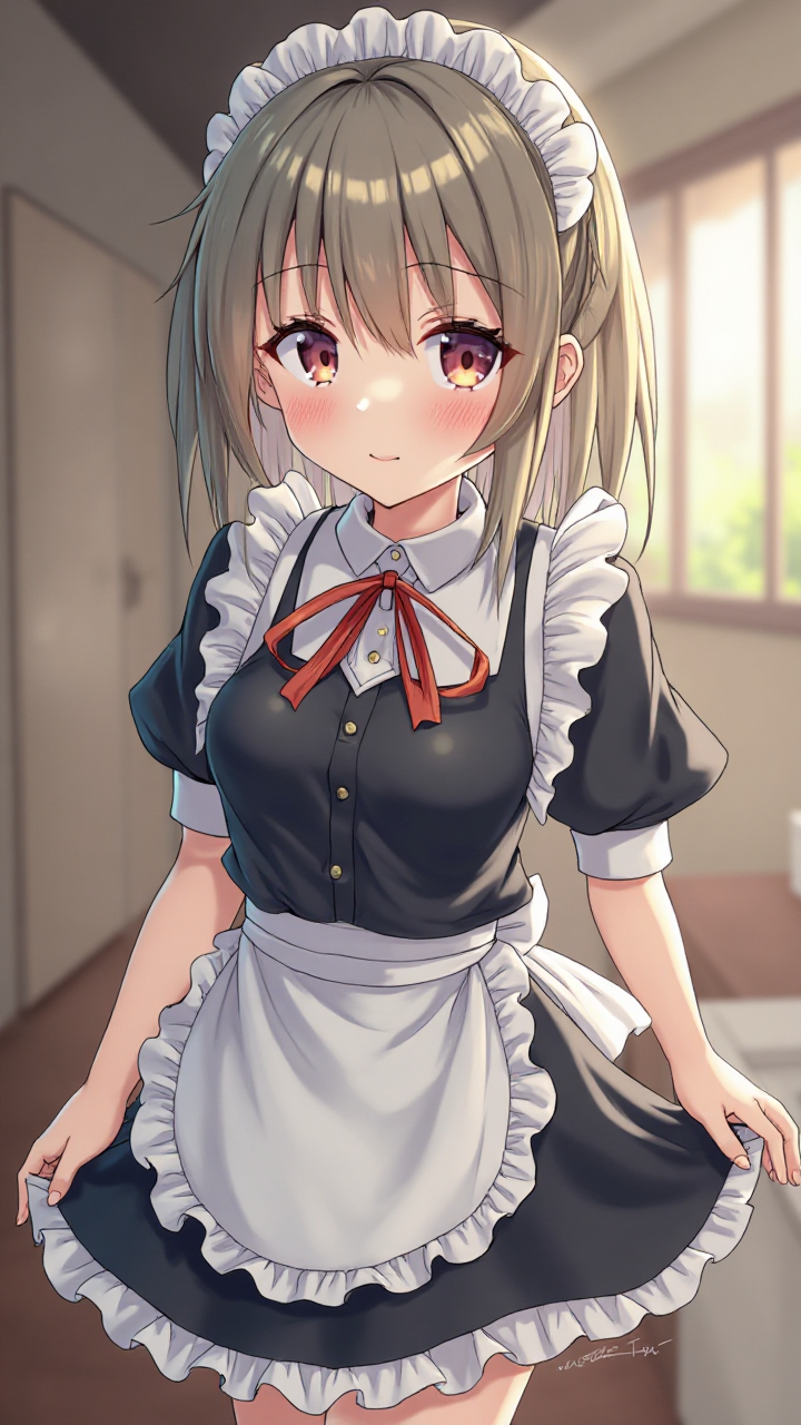 18-Year-Old Anime Girl Maid Character