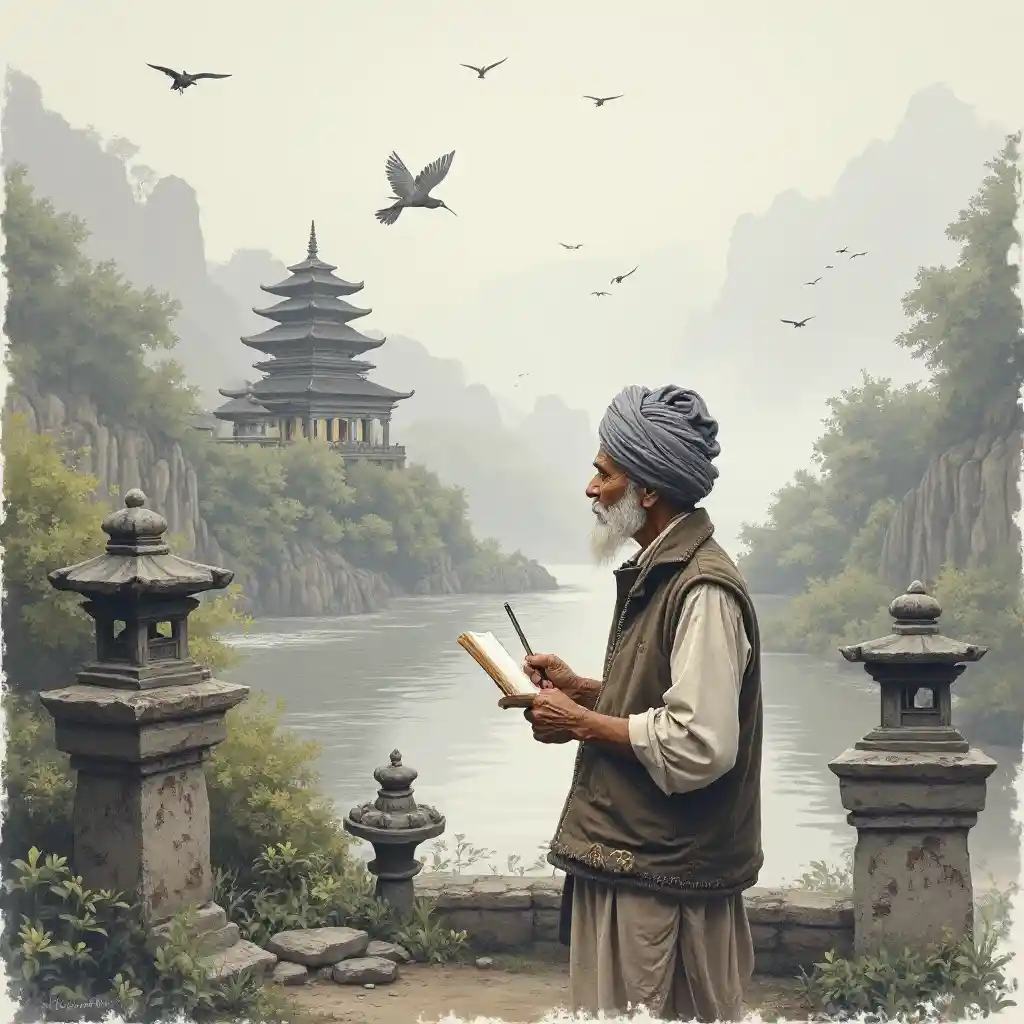 Croquis du temple brumeux