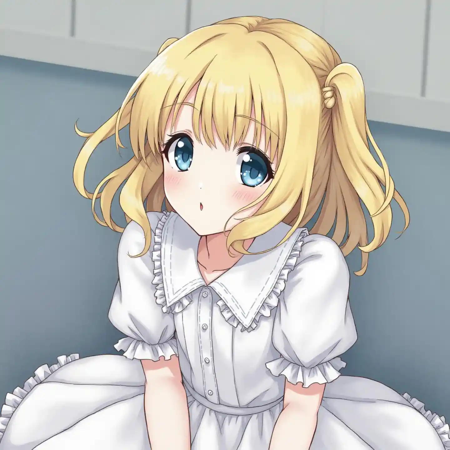 Pembe-nyeupe mwenye macho ya buluu