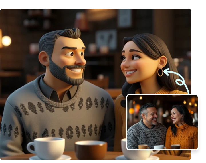 Vibrant 3D Cartoon Art