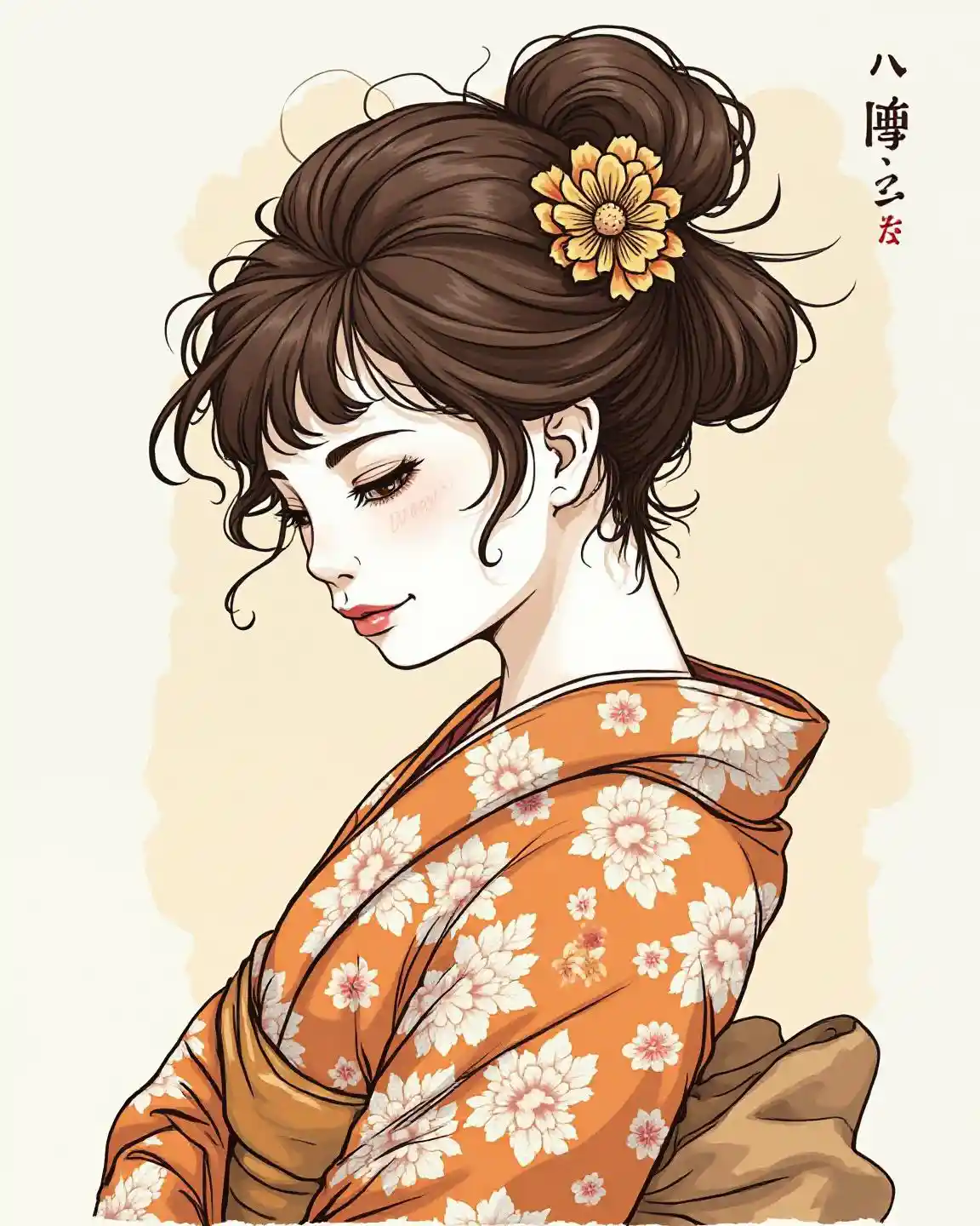 Kimono Ink Art