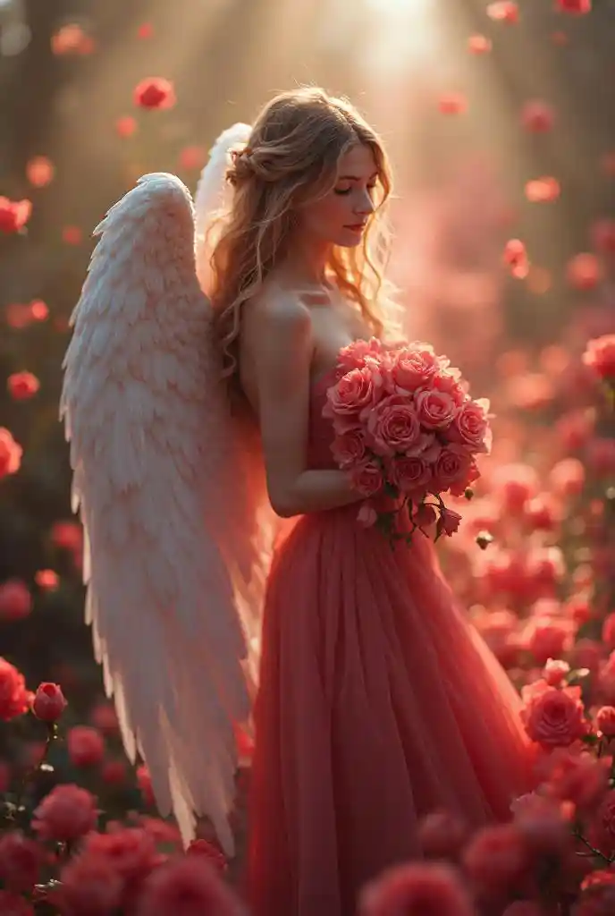 गुलाबों में फंसे स्वर्गदूत