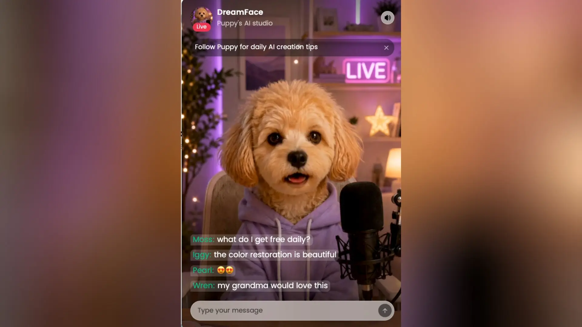 DreamFace Live Streaming Online